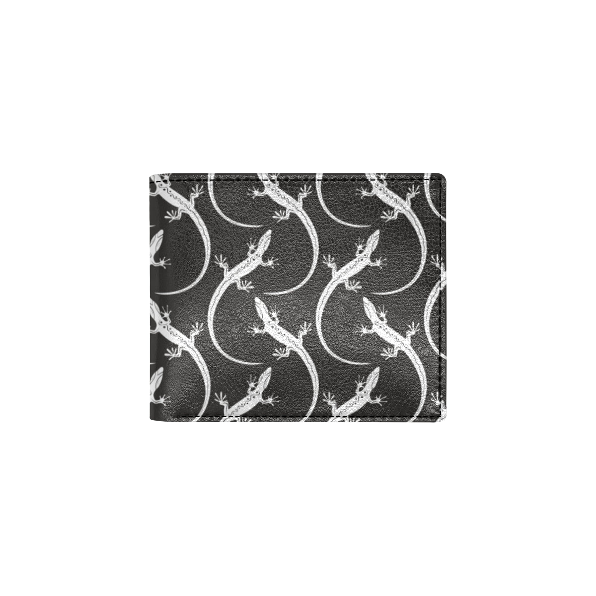lizard Pattern Print Design 01 Men's ID Card Wallet