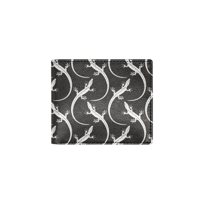 lizard Pattern Print Design 01 Men's ID Card Wallet