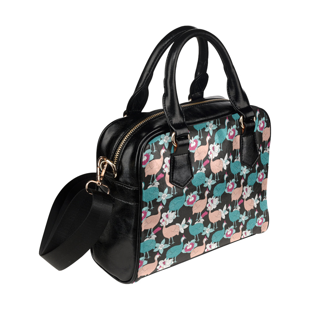Guinea Fowl Pattern Print Design 03 Shoulder Handbag
