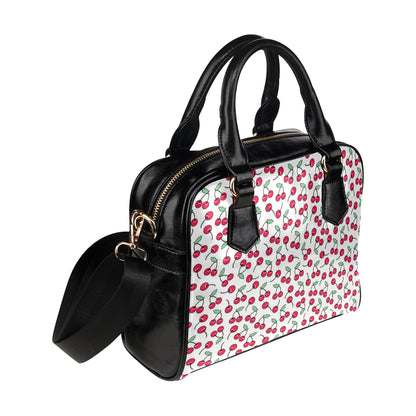 Cherry Pattern Print Design 03 Shoulder Handbag