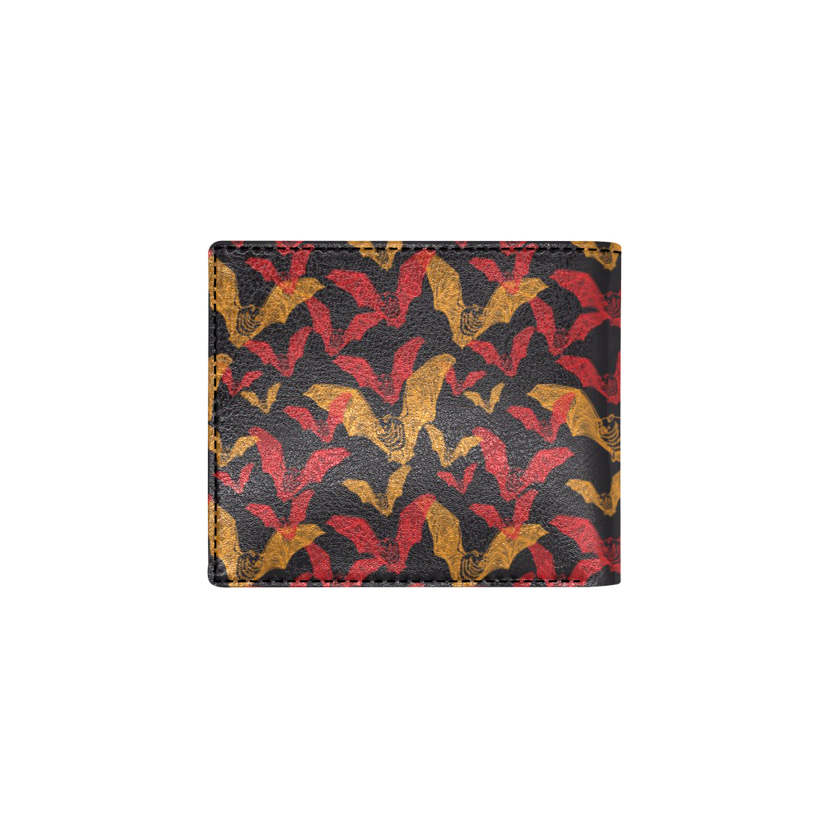 Bat Pattern Print Design 01 Men's ID Card Wallet