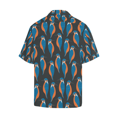 Kingfisher Pattern Print Design 03 Men's Hawaiian Shirt