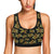 Gold Tribal Turtle Polynesian Themed Sports Bra