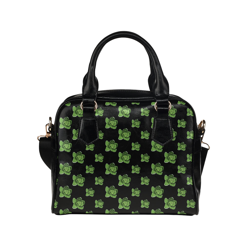 Cabbage Pattern Print Design 03 Shoulder Handbag