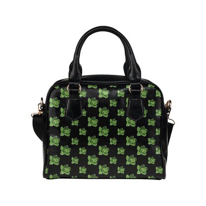 Cabbage Pattern Print Design 03 Shoulder Handbag