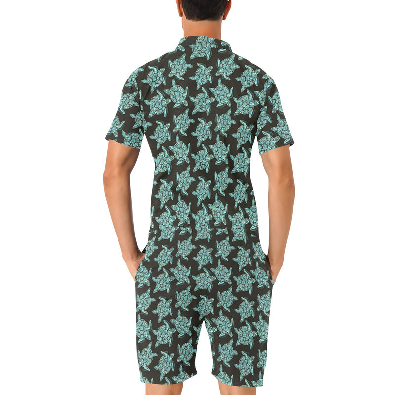 Sea Turtle Print Design LKS302 Men's Romper