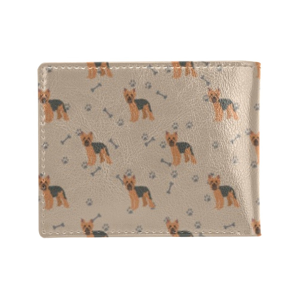 Yorkshire Terriers Print Design LKS305 Men's ID Card Wallet
