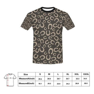 Horseshoe Print Design LKS303 Men's All Over Print T-shirt