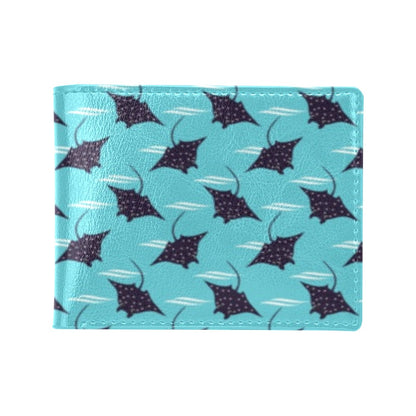 Manta Ray Print Design LKS403 Men's ID Card Wallet