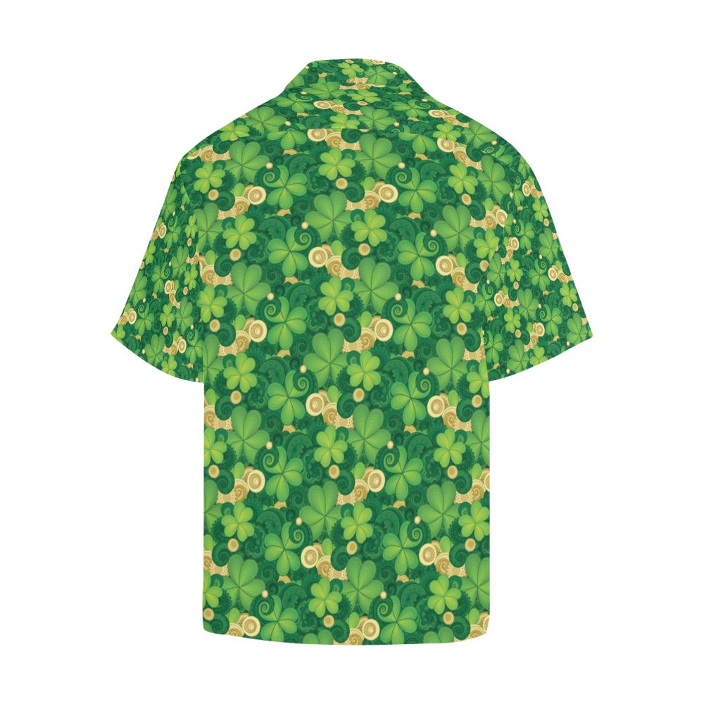 Shamrock Print Design LKS301 Men's Hawaiian Shirt