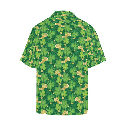 Shamrock Print Design LKS301 Men's Hawaiian Shirt