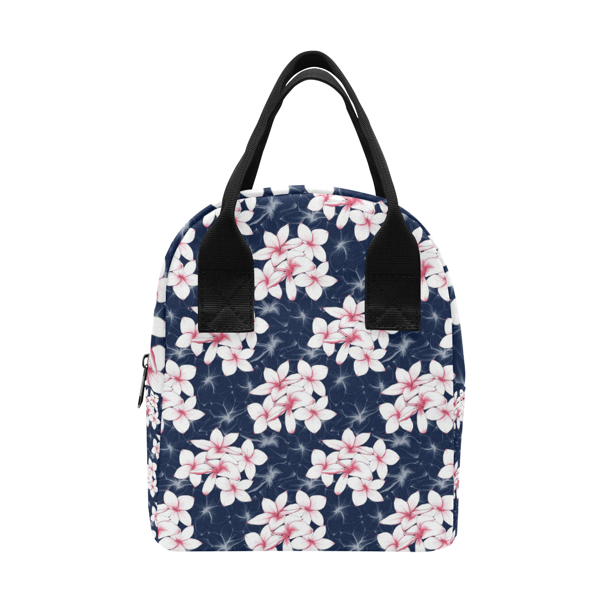 Plumeria Pattern Print Design PM017 Insulated Lunch Bag