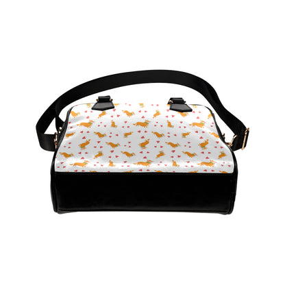 Cardigan Welsh Corgis Pattern Print Design 04 Shoulder Handbag