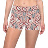 Apple Pattern Print Design AP04 Yoga Shorts