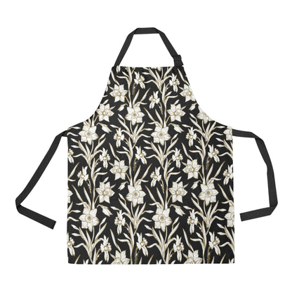 Daffodils Pattern Print Design DF06 Apron with Pocket