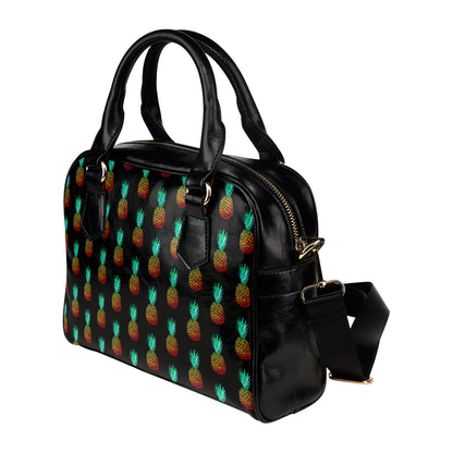 Pineapple Pattern Print Design A05 Shoulder Handbag