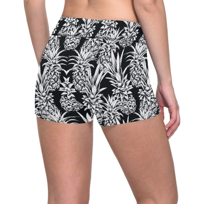 Pineapple Pattern Print Design PP08 Yoga Shorts