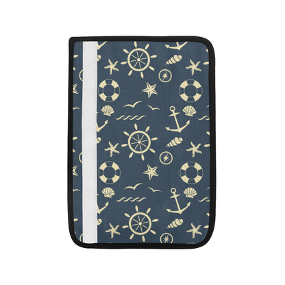 Nautical Pattern Print Design A01 Car Seat Belt Cover
