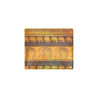 Elephant Aztec Men's ID Card Wallet