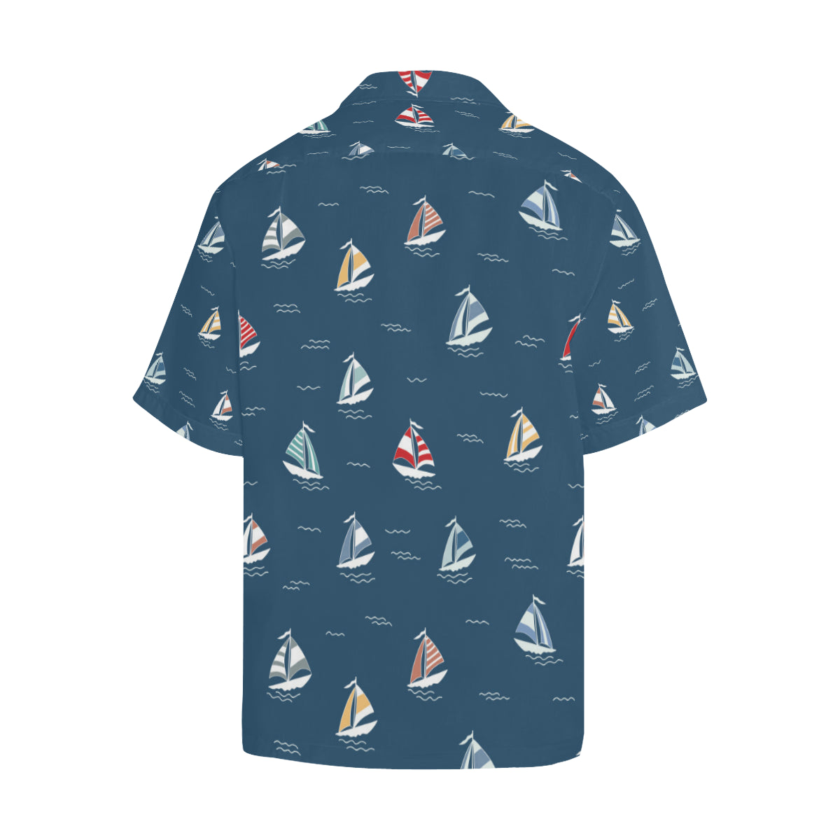 Sailing Ships Pattern Print Design A02 Men's Hawaiian Shirt