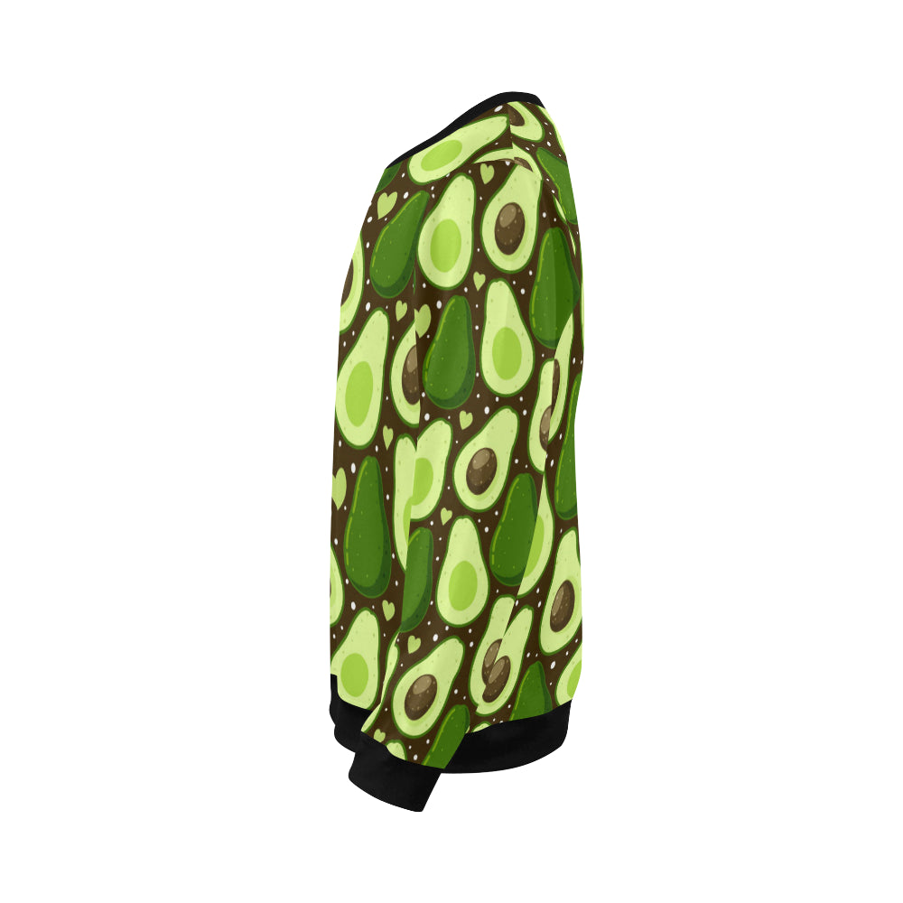 Avocado Pattern Print Design AC04 Men Long Sleeve Sweatshirt