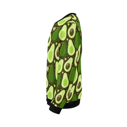 Avocado Pattern Print Design AC04 Men Long Sleeve Sweatshirt