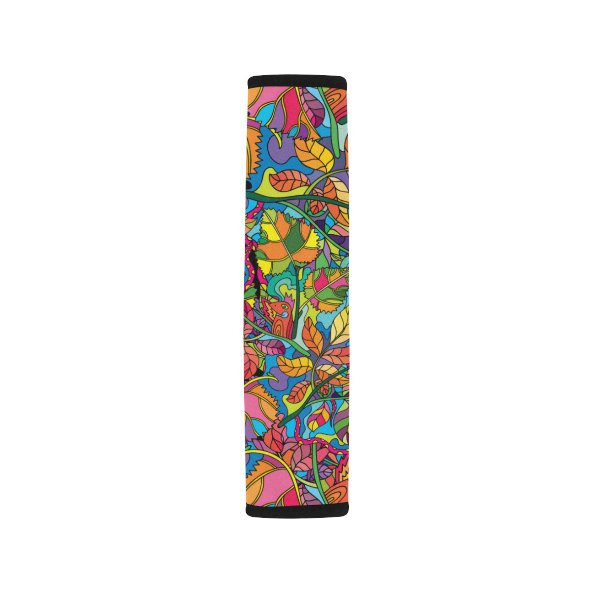 Psychedelic Trippy Flower Print Car Seat Belt Cover
