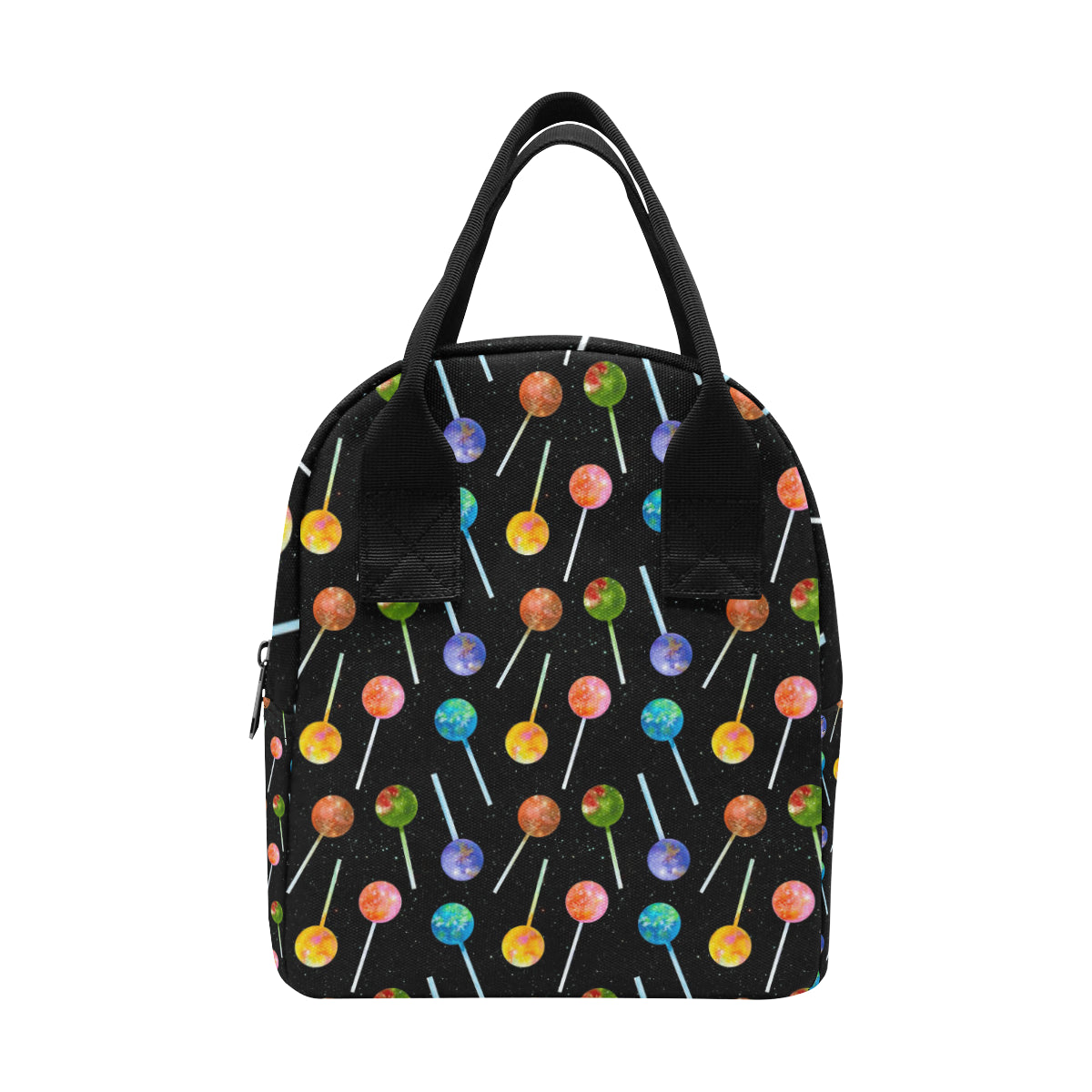 Lollipop Pattern Print Design LL04 Insulated Lunch Bag