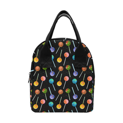 Lollipop Pattern Print Design LL04 Insulated Lunch Bag