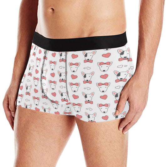 Bull Terriers Pattern Print Design 08 Men's Boxer Briefs
