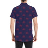 Bicycle Pattern Print Design 01 Men's Short Sleeve Button Up Shirt