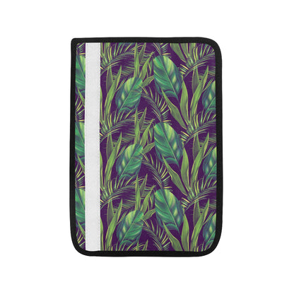 Palm Leaves Pattern Print Design PL03 Car Seat Belt Cover