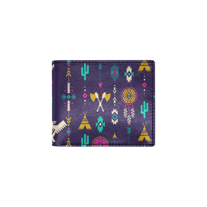 Native American Eagle Indian Pattern Men's ID Card Wallet