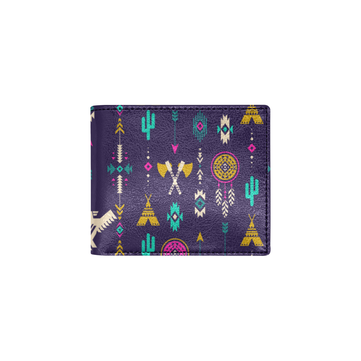 Native American Eagle Indian Pattern Men's ID Card Wallet