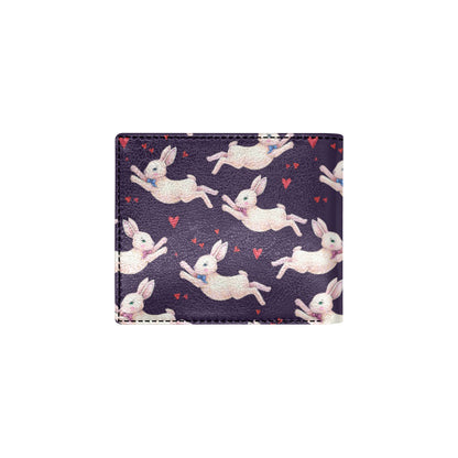 Rabbit Pattern Print Design RB016 Men's ID Card Wallet