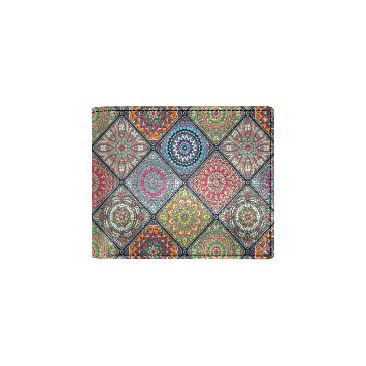 Bohemian Pattern Print Design 05 Men's ID Card Wallet