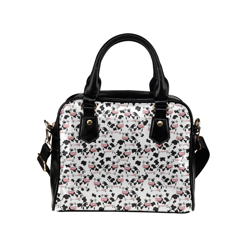 Cow Pattern Print Design 02 Shoulder Handbag