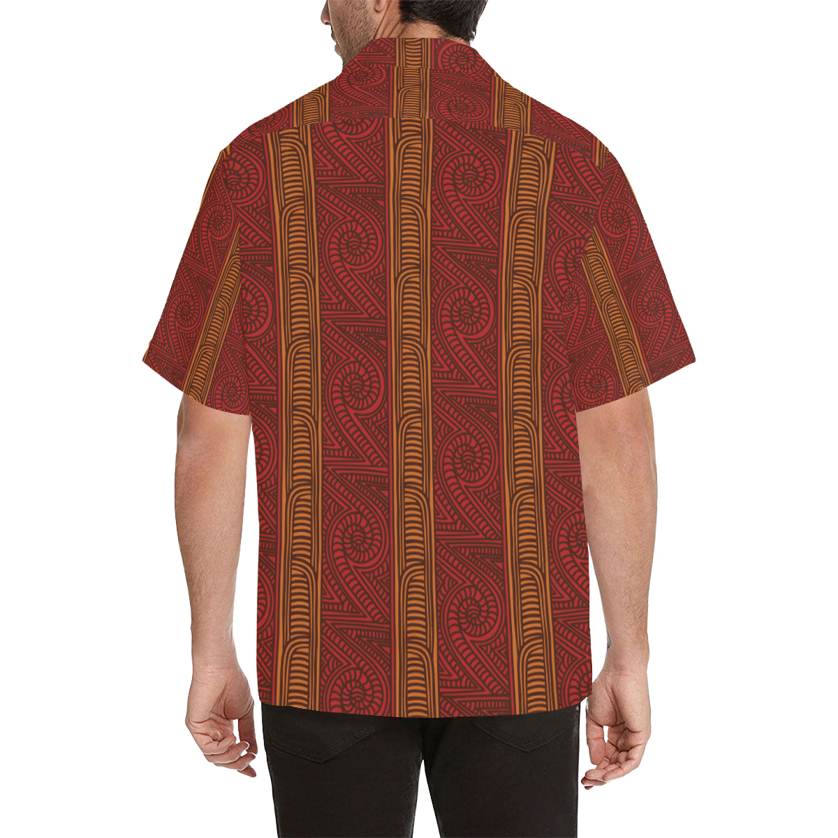 Maori Pattern Print Design 05 Men's Hawaiian Shirt