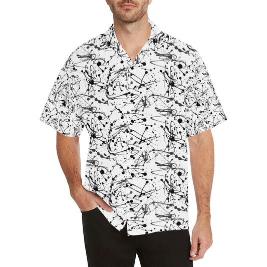 Splatter Print Design LKS305 Men's Hawaiian Shirt