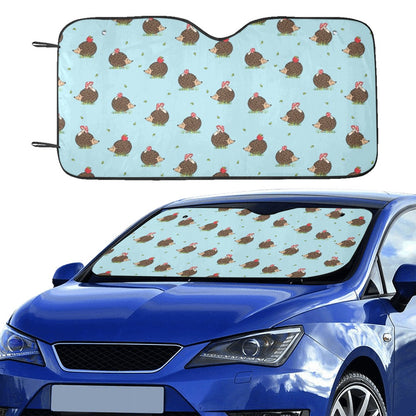 Hedgehog Print Design LKS402 Car front Windshield Sun Shade