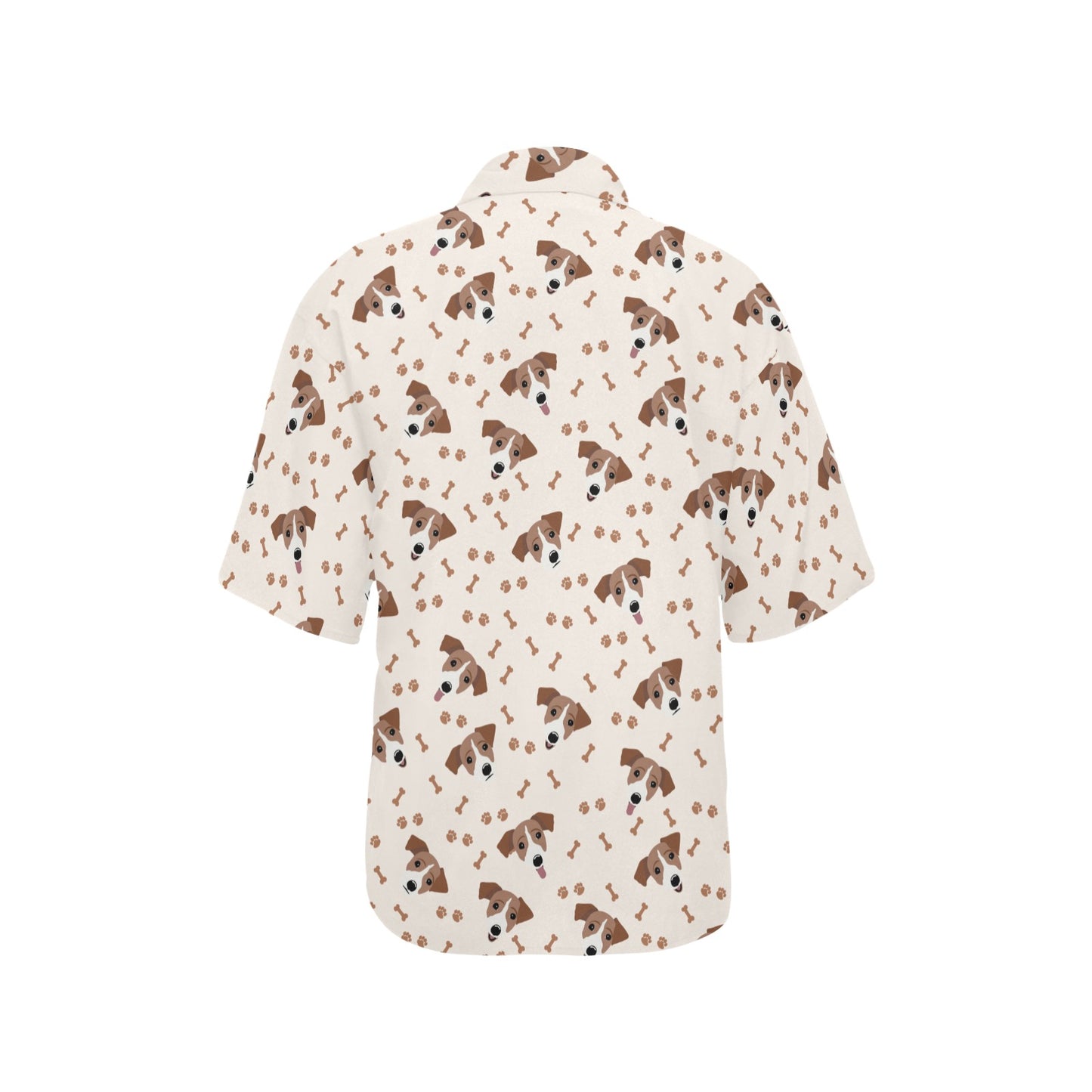 Russell Terriers Paw Print Design LKS303 Women's Hawaiian Shirt