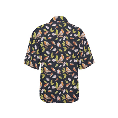 Birds Pattern Print Design 02 Women's Hawaiian Shirt