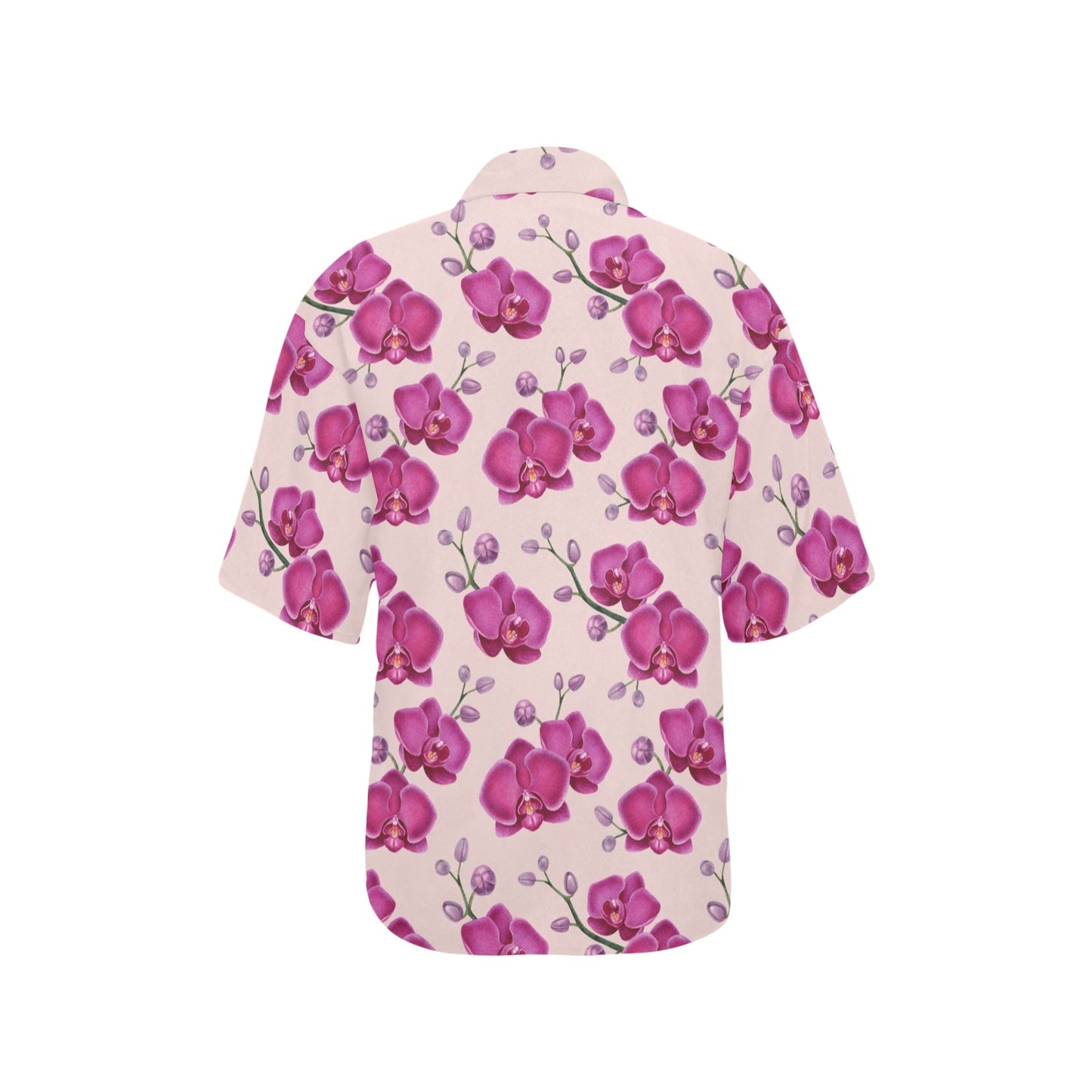 Orchid Purple Pattern Print Design OR04 Women's Hawaiian Shirt
