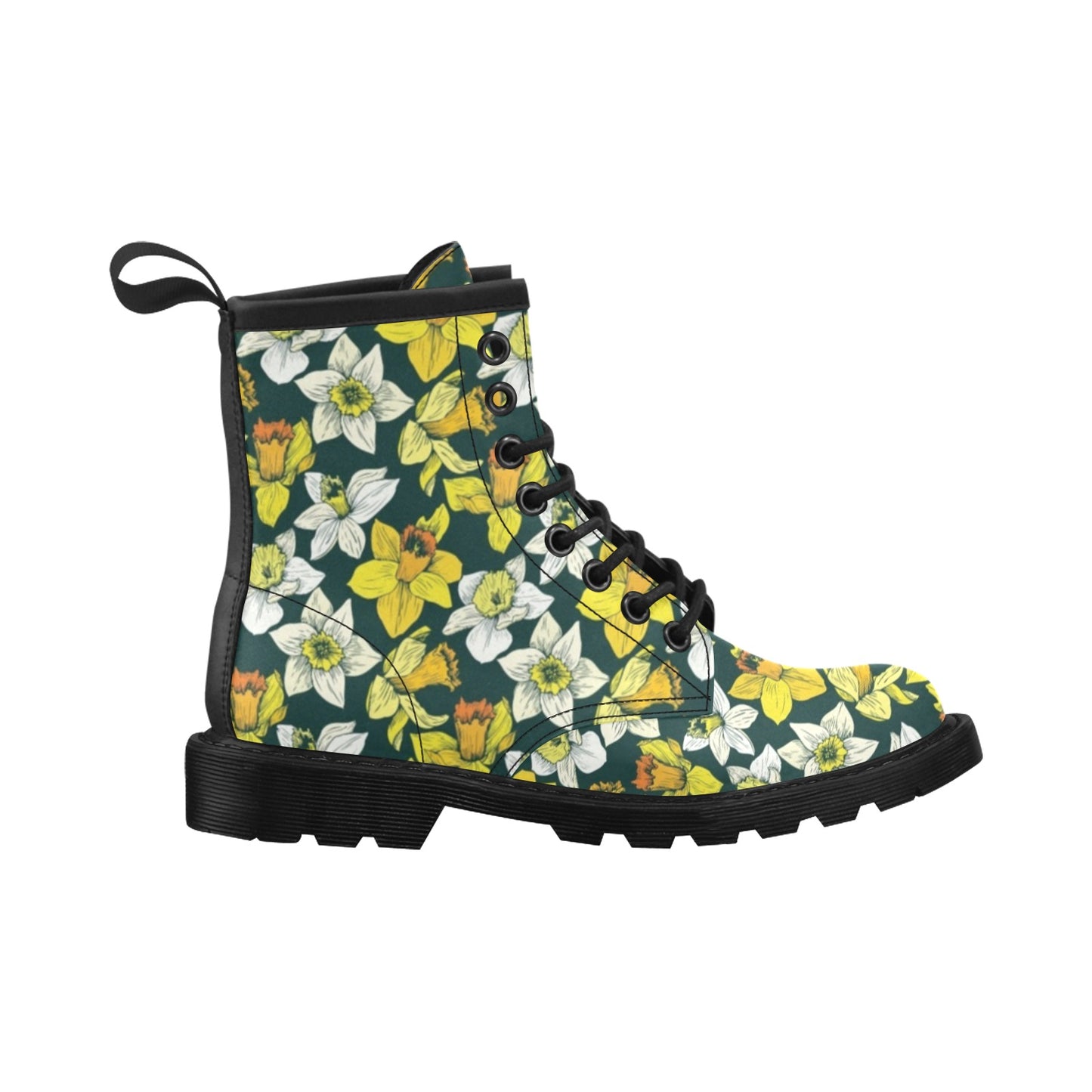 Daffodils Pattern Print Design DF02 Women's Boots