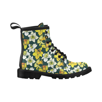 Daffodils Pattern Print Design DF02 Women's Boots