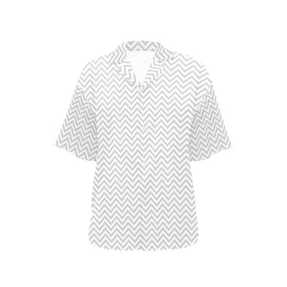 Chevron Print Design LKS401 Women's Hawaiian Shirt