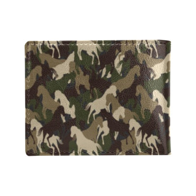 Horse Camo Themed Design Print Men's ID Card Wallet