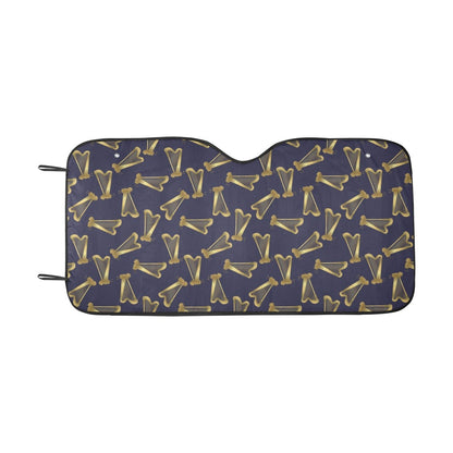 Harp Print Design LKS401 Car front Windshield Sun Shade