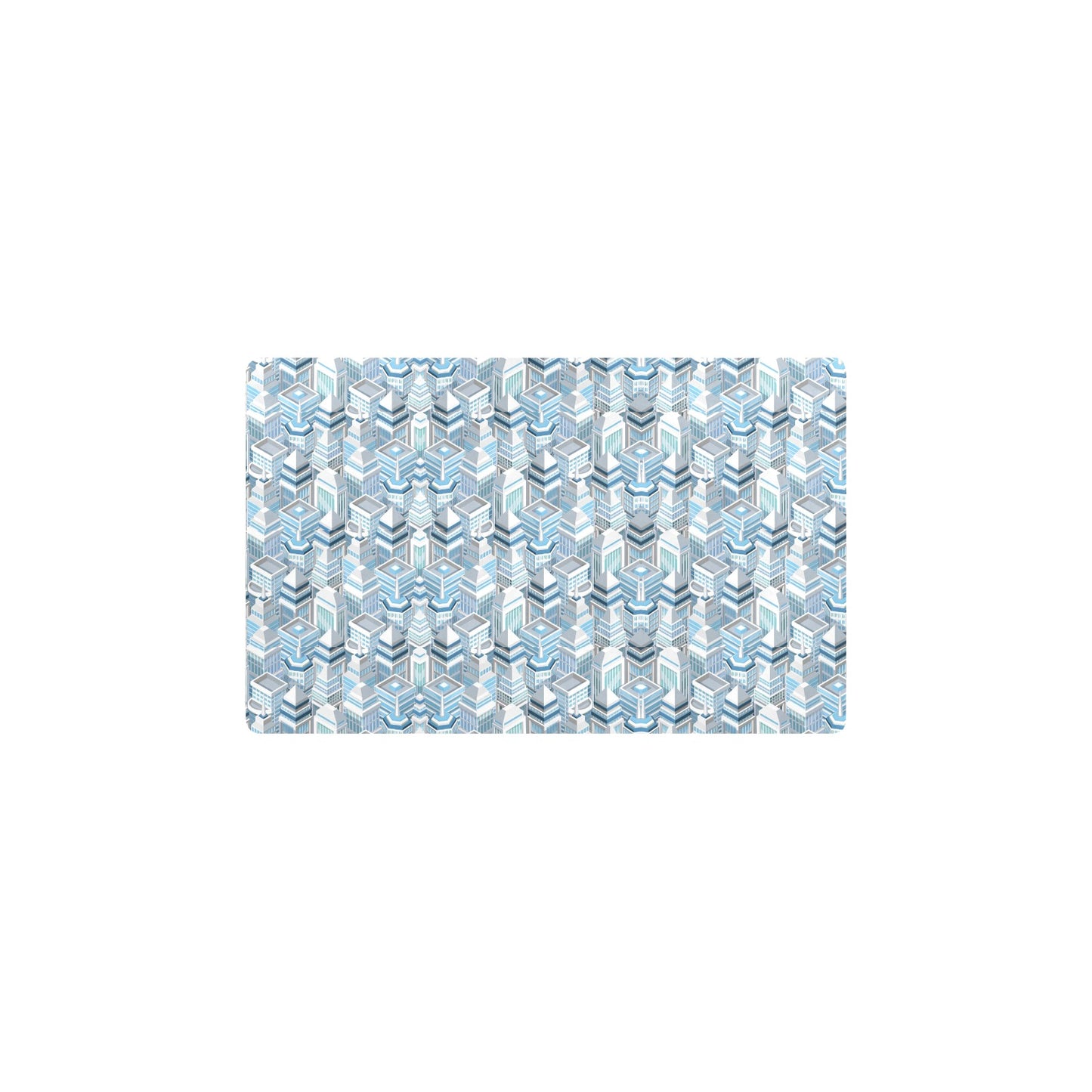 City Pattern Print Design 03 Kitchen Mat