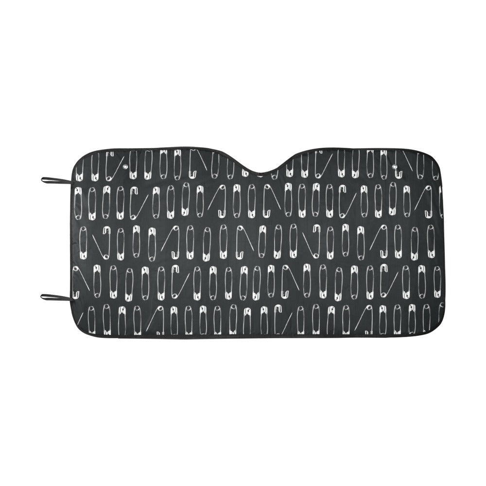Safety Pin Print Design LKS302 Car front Windshield Sun Shade